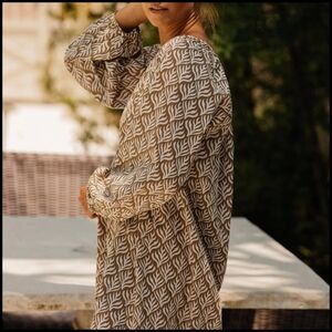 EUC Becasa Cotton Resort Dress in Hazel Flora